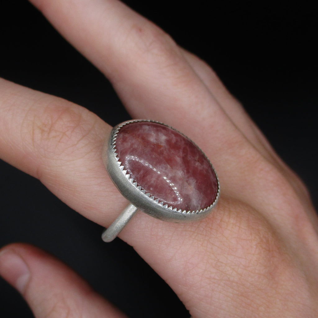 dusty pink ring