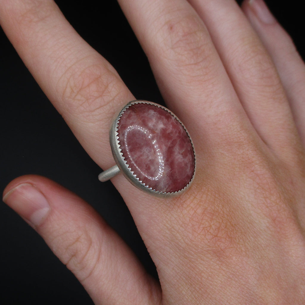 dusty pink ring