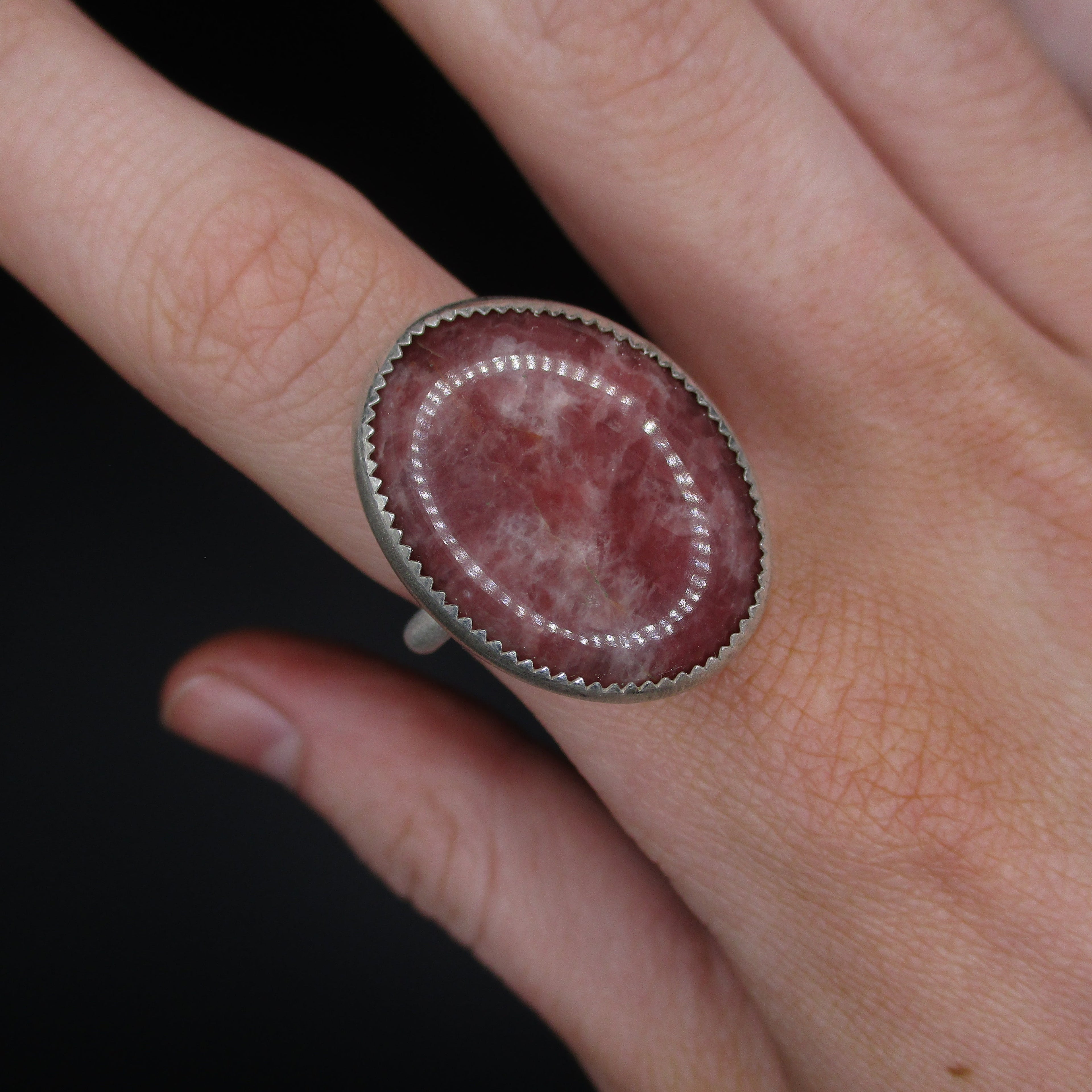 dusty pink ring