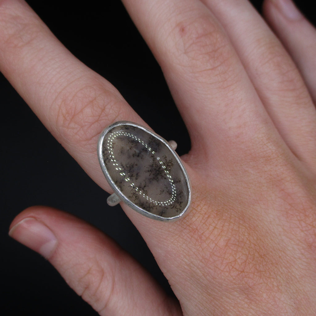 brown patterned ring