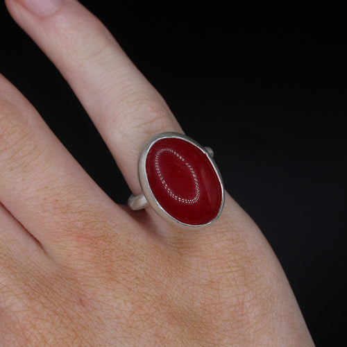 red oval ring