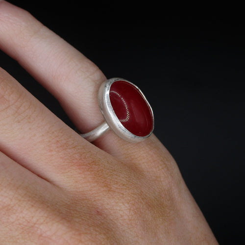red oval ring