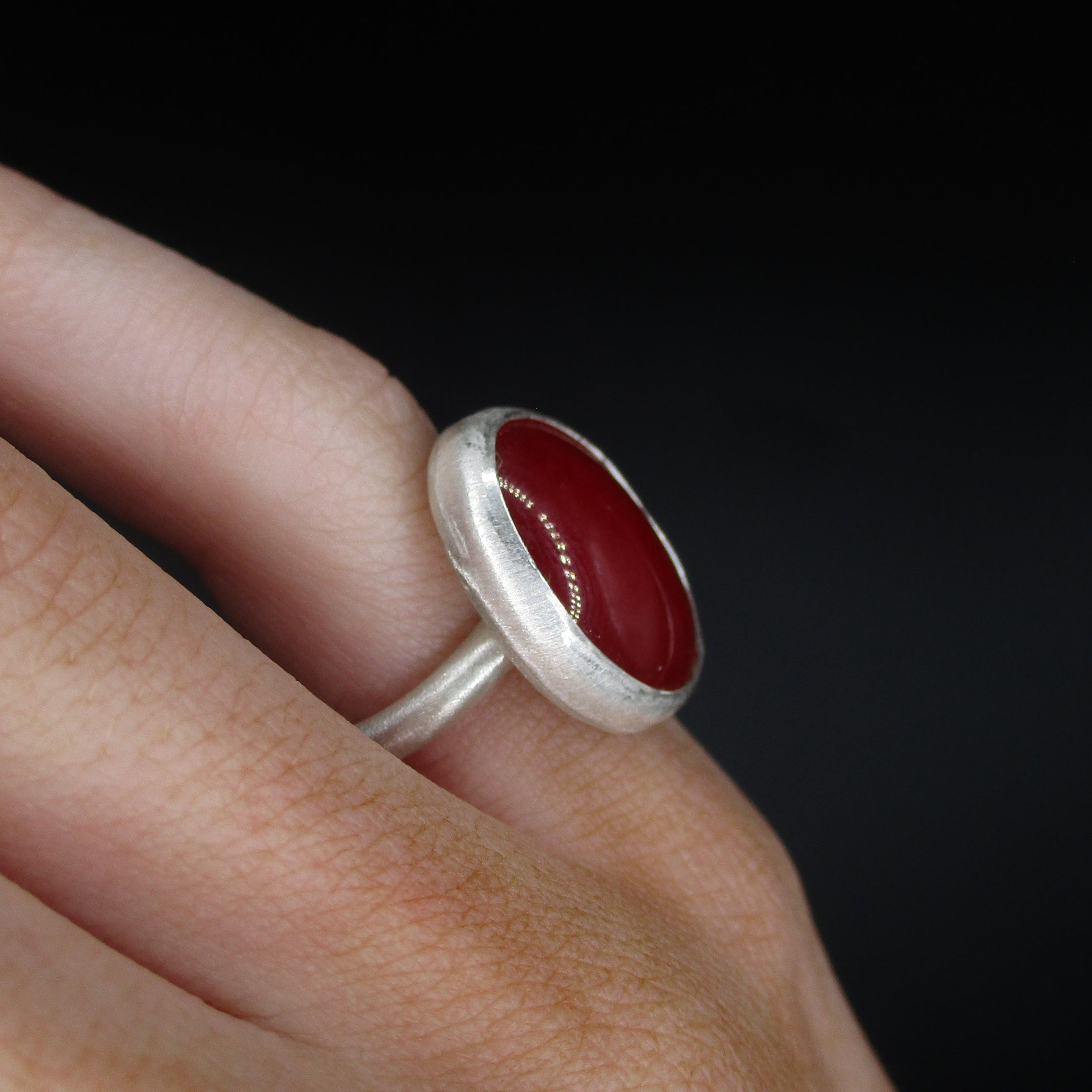 red oval ring