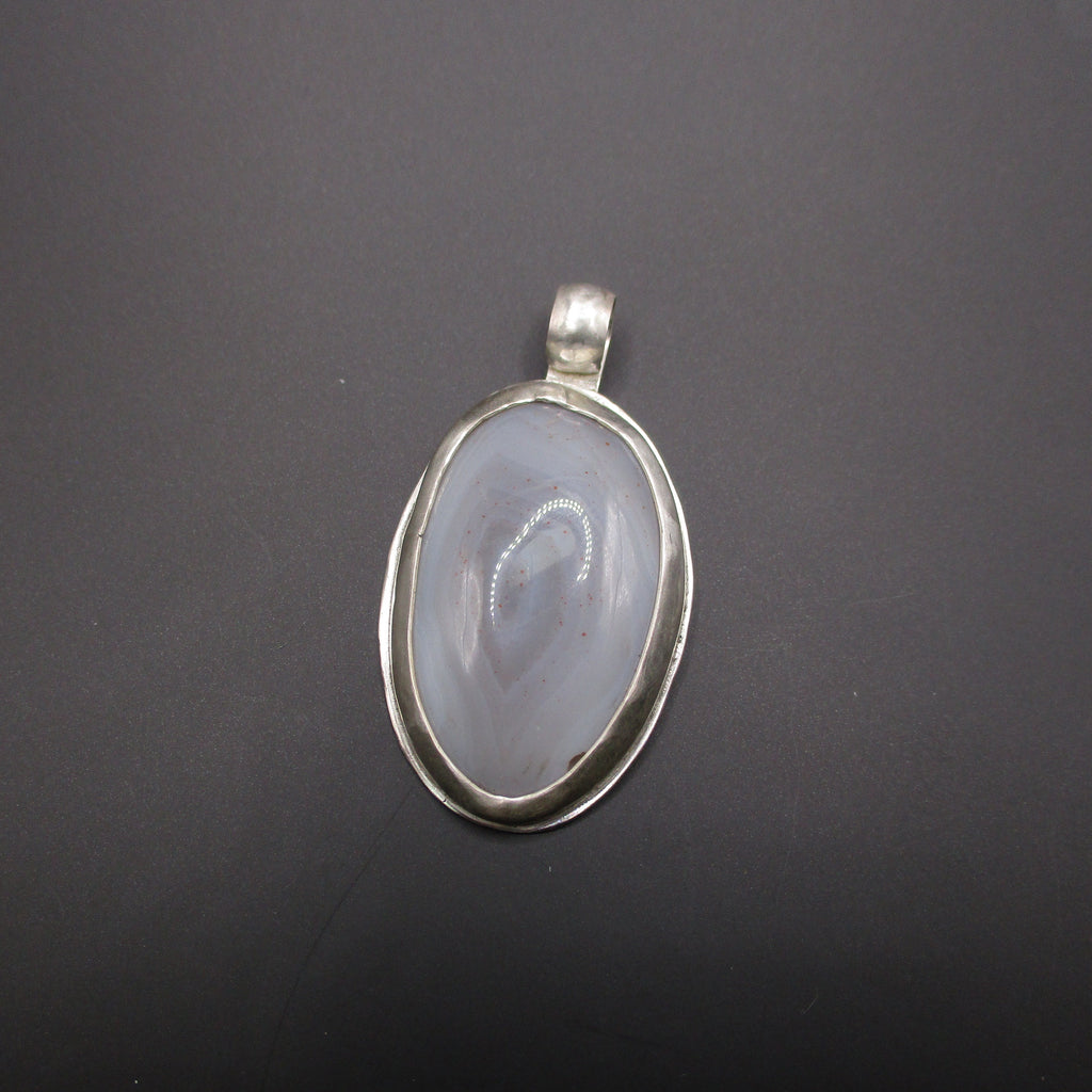 grey oval pendant