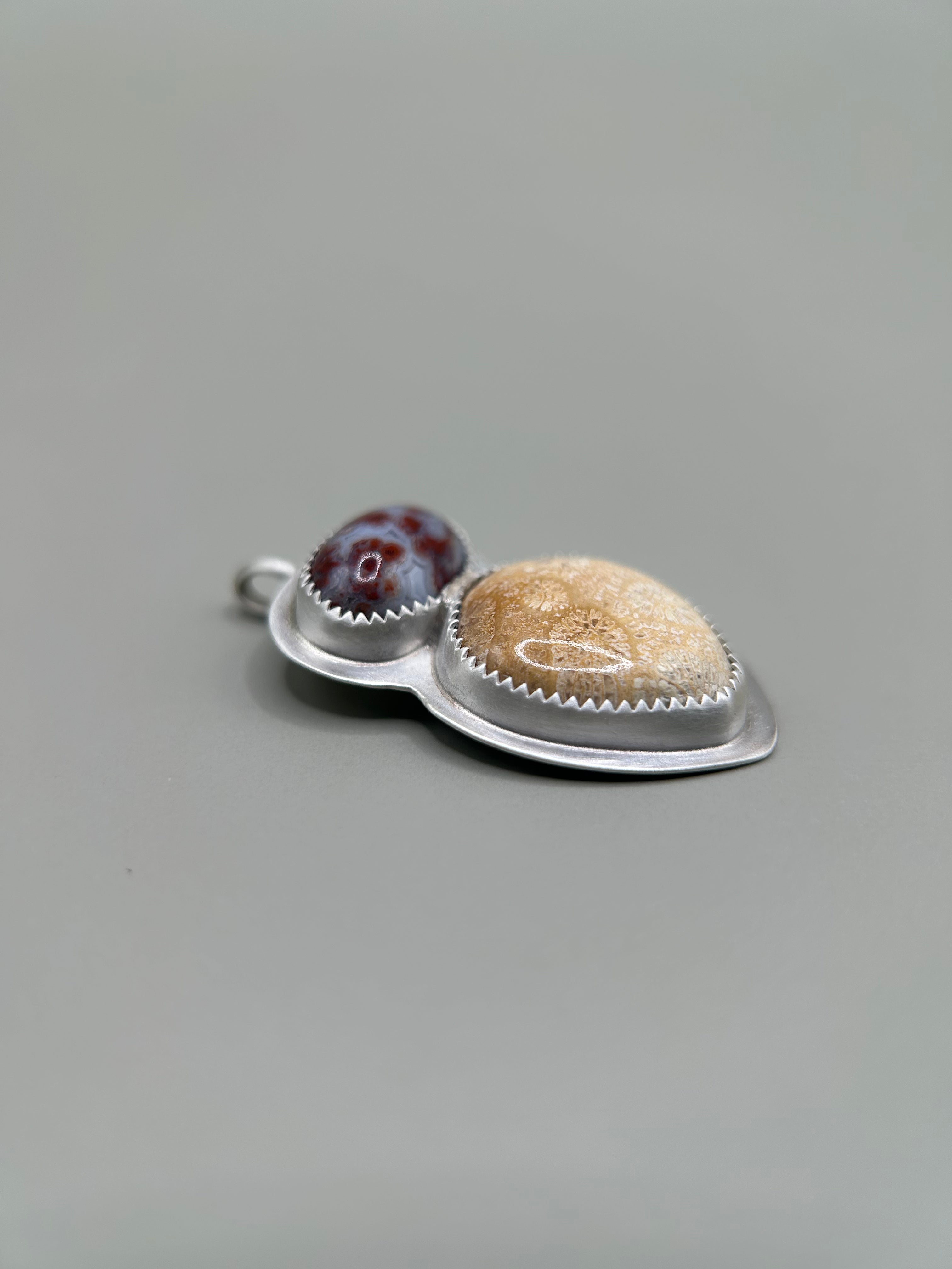 DUAL STONE PENDANT